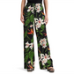 Calças largas LAUREN Ralph Lauren Floral Satin Charmeuse Multi