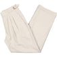 Calça reta plissada LAUREN Ralph Lauren em sarja mista de lã, cinza-claro