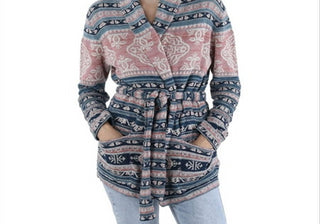 Lauren Ralph Lauren Cardigan Feminino com Amarração Frontal e Suéter Multi Tamanho GG