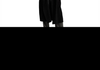 Casaco cruzado LAUREN Ralph Lauren com cinto e mistura de lã, preto, tamanho 12