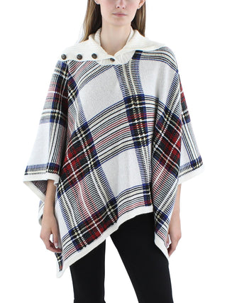 Poncho feminino Lauren Ralph Lauren xadrez em mistura de lã multicolorido