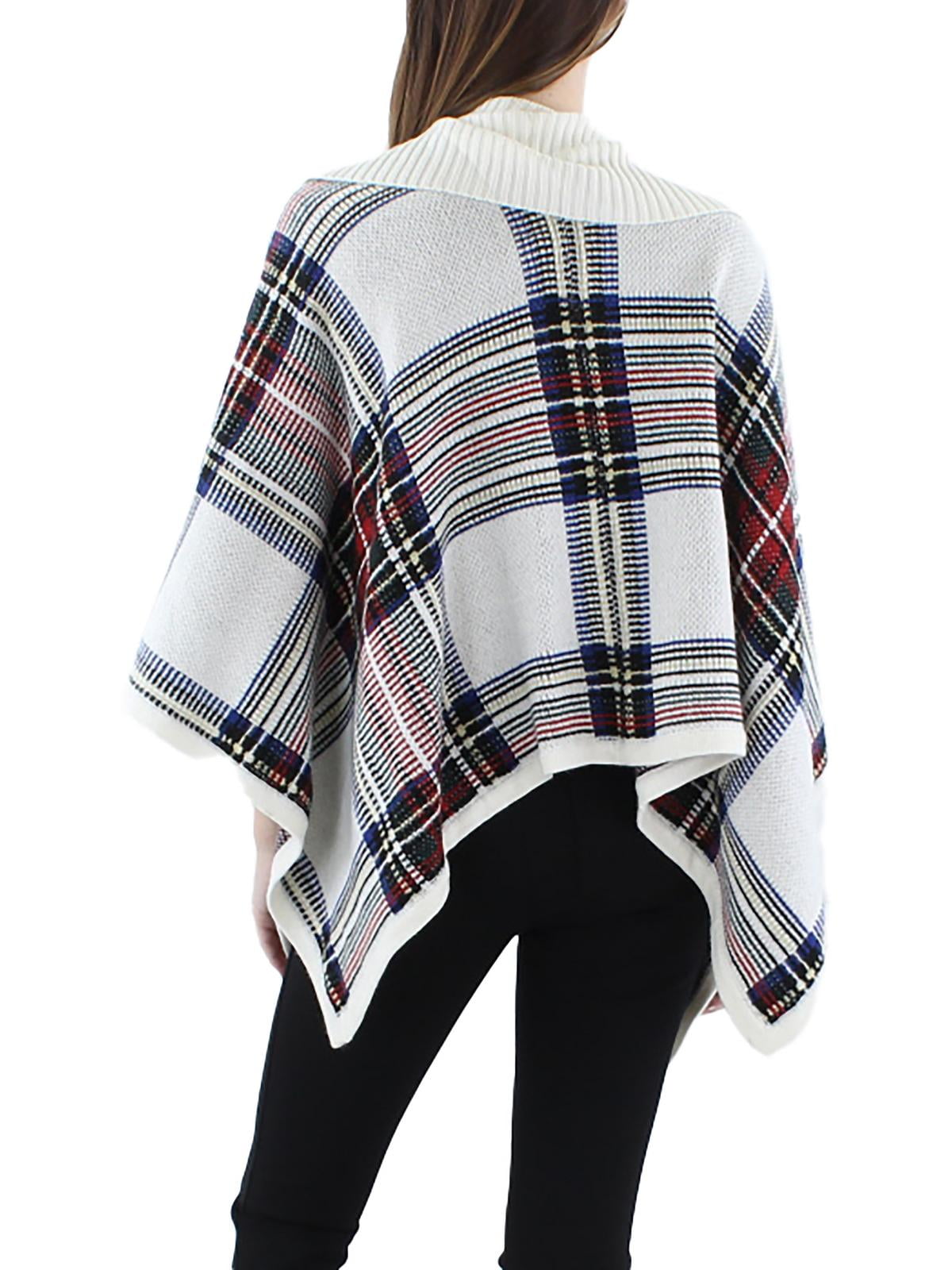 Poncho feminino Lauren Ralph Lauren xadrez em mistura de lã multicolorido