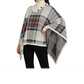 Poncho feminino Lauren Ralph Lauren xadrez em mistura de lã multicolorido