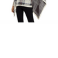Poncho feminino Lauren Ralph Lauren xadrez em mistura de lã multicolorido