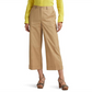 Calça curta feminina Lauren Ralph Lauren, plissada, de sarja de algodão, tamanho 16, Birch Tan