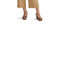 Calça curta feminina Lauren Ralph Lauren, plissada, de sarja de algodão, tamanho 16, Birch Tan