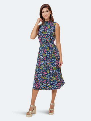 Vestido Leota Feminino Samantha Azul Tamanho Pequeno
