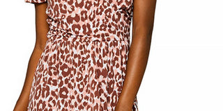 Vestido envelope falso Leota Sweetheart em Leo Coral Amêndoa, marrom