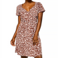 Vestido envelope falso Leota Sweetheart em Leo Coral Amêndoa, marrom