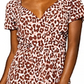 Vestido envelope falso Leota Sweetheart em Leo Coral Amêndoa, marrom