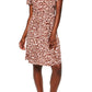 Vestido envelope falso Leota Sweetheart em Leo Coral Amêndoa, marrom