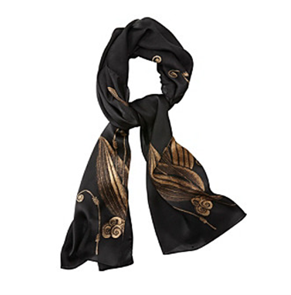Cachecol Ralph Lauren Feminino Preto Tamanho Regular