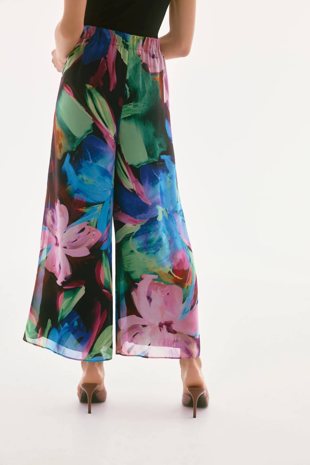 Joseph Ribkoff - Floral Chiffon Wide Leg Pants