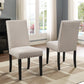 Eleanor Upholstered Dining Chairs with Nailhead Trim - Set of 2