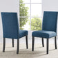 Eleanor Upholstered Dining Chairs with Nailhead Trim - Set of 2