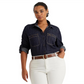 Camisa jeans plus size LAUREN Ralph Lauren azul tamanho 2X