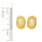 Brincos de opala etíope banhados a ouro 18K de 10x8 mm