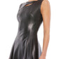 Mac Duggal - Short Cocktail Leather Dress