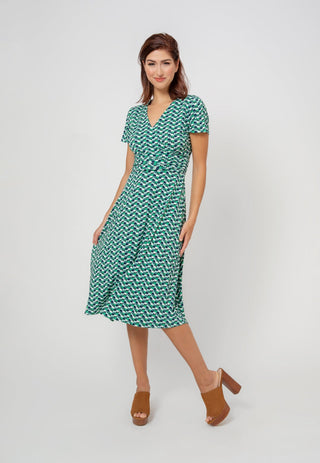 Leota Women's Amiya Dress Green Size Large