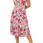Vestido envelope midi perfeito Amiya da Leota para mulheres, rosa