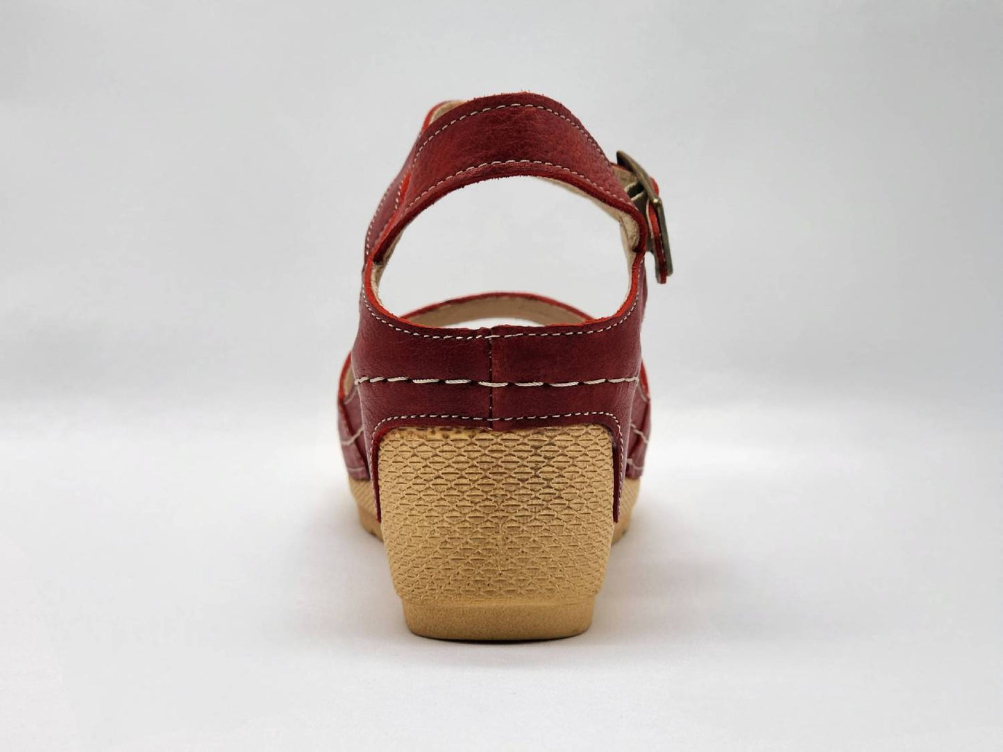 Kcr Group - Women's Wedge Leather Sandal