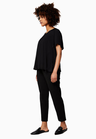 Leota Abby Essential Jersey Top Preto Feminino