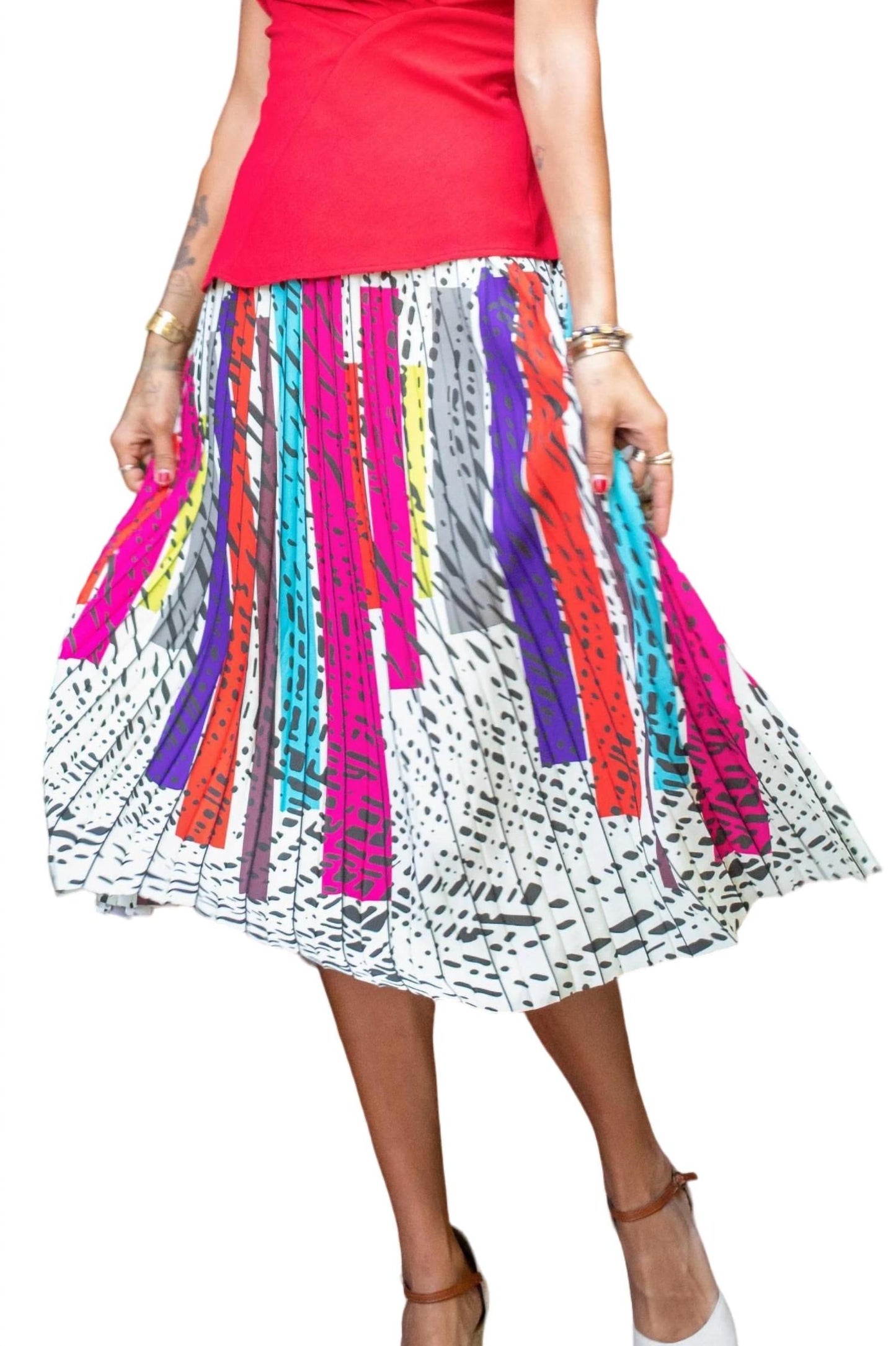 Eva Franco - Women's Ingrid Pleated Midi Skirt