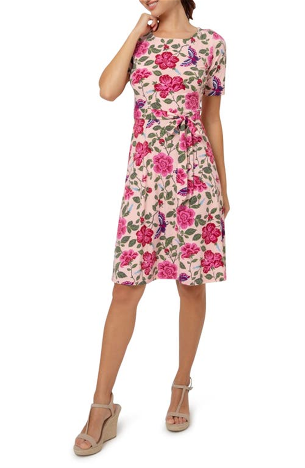Vestido justo Giselle feminino Leota rosa