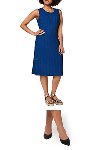 Vestido Hilary Feminino Leota Azul Tamanho Grande