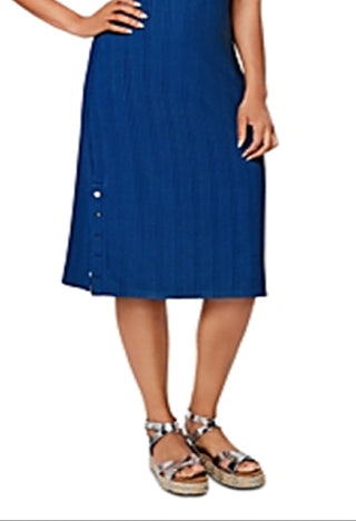 Vestido Hilary Feminino Leota Azul Tamanho Grande