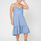 Vestido longo Eva azul feminino Leota
