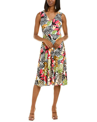 Vestido Pop Lord &amp; Taylor Leota Feminino Preto Tamanho Grande