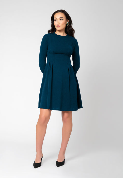 Vestido Lara Fit And Flare Feminino Leota Verde Tamanho Médio