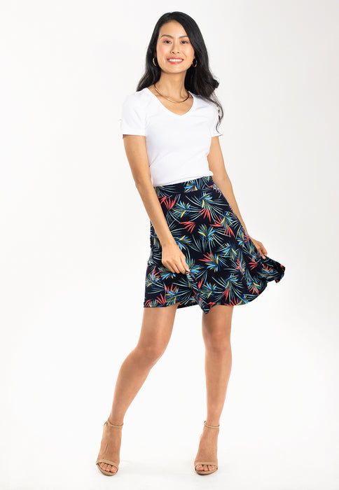 Saia Lilian Feminina Leota Preta