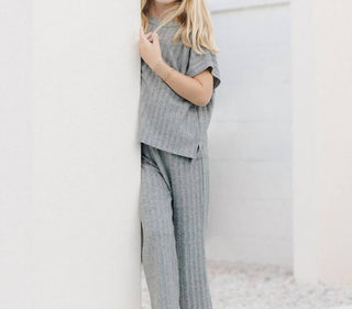 Rylee + Cru - Conjunto de blusa e calça de malha aconchegante