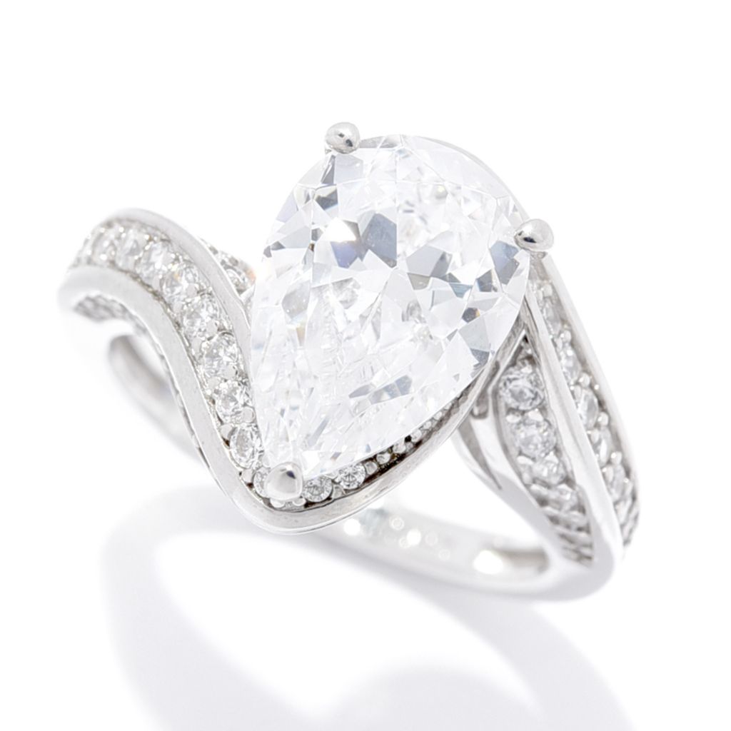 Anel estilo bypass com diamante simulado Brilliante 3,75 DEW