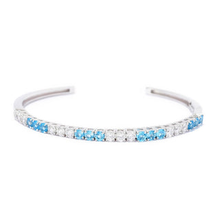 Pulseira Gem Treasures Choice of Gem &amp; Zircon White Cuff