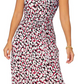 Vestido longo sem mangas Leota feminino, perfeito, com estampa de leopardo e pomba, branco