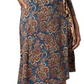 Vestido envelope floral feminino Leota azul tamanho G