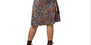 Vestido envelope perfeito com faixas Leota azul tamanho XXL