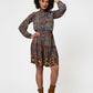 Vestido Leota Feminino Azul Oliva