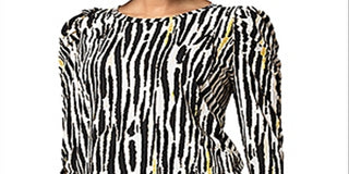 Leota Feminino Inky Zebra Jennifer Top Preto Tamanho P