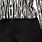 Top Jennifer em Preto Inky Zebra Tamanho G