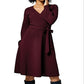 Vestido midi envelope perfeito feminino Leota vermelho tamanho pequeno
