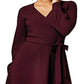 Vestido midi envelope perfeito feminino Leota vermelho tamanho pequeno