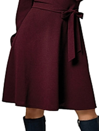 Vestido midi envelope perfeito feminino Leota vermelho tamanho pequeno