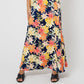 Vestido longo feminino Leota Perfect Wrap azul tamanho X-Large