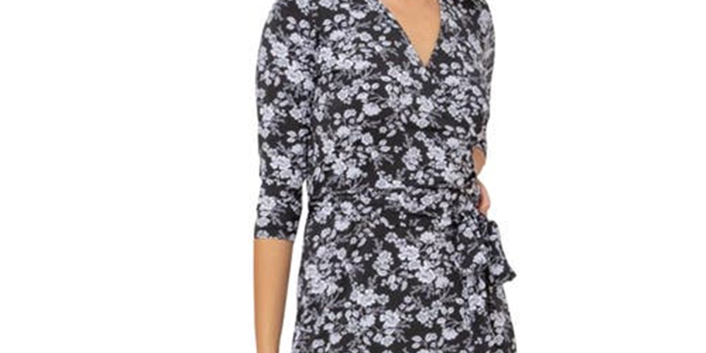 Vestido longo envelope perfeito feminino Leota, preto, tamanho pequeno