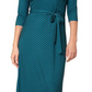 Vestido longo feminino Leota Perfect Wrap verde tamanho P
