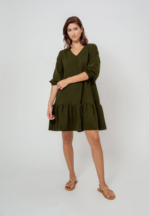 Vestido Leota Feminino Luna In Kalamata Verde Tamanho Grande